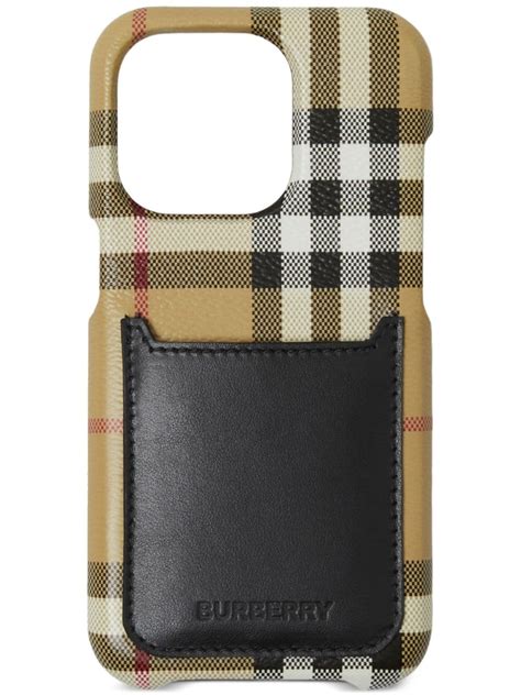 Check and Leather iPhone 14 Pro Case 